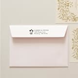 "'Alpine Meadow' Address Stamp" - Address Stamps in gray by Tara Grangroth