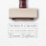 "Classic Return Address Stamp | Personalized Address Invitation Stamp" - Address Stamps in multicolorassorted-colors by Alyssa Cook