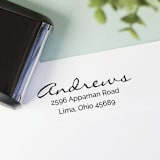"Casual Custom Address Stamp | Self Inking" - Address Stamps in black by Sara Luke