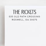 "Modern Return Address Stamp | Wood Handle Stamp" - Address Stamps in multicolor by Sara Luke