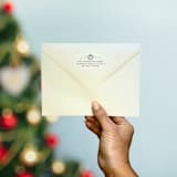 "Wreath Address Stamp | Self Inking Return Address Stamp" - Address Stamps in black by Samantha Malvey