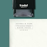 "Custom Mid Century Modern Return Address Stamp | Simple and Classic | Self-Inking" - Address Stamps in black by The Homebody Society