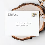 "Simple Vintage Address Stamp | Self Inking Return Address Stamp" - Address Stamps in black by Samantha Malvey