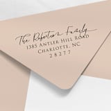 "Modern Calligraphy Address Stamp" - Address Stamps in multicolorassorted-colors by Paper Sushi