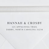 "Simple Custom Address Stamp in Al Caps| Self Inking" - Address Stamps in black by Sara Luke