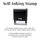 "Outlined Monogram Stamp - Modern Family Address Stamp | Self-inking Stamp" - Address Stamps in multicolorassorted-colors by Sara Luke