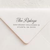 "Calligraphy Return Address Stamp | Self-Inking Stamp" - Address Stamps in multicolor by Sara Luke