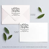 "Custom Merry Christmas Address Stamp | Self-Inking | Black Ink" - Address Stamps in black by Casey Harp