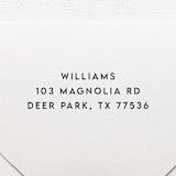 "Minimalist Return Address Stamp | Self-Inking Return Address Stamp" - Address Stamps in black by Samantha Malvey