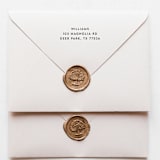 "Minimalist Return Address Stamp | Self-Inking Return Address Stamp" - Address Stamps in black by Samantha Malvey