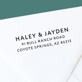 "Personalized Self-Inking Return Address Stamp | Modern and Bold" - Address Stamps in white by The Homebody Society