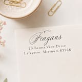 "Grand Calligraphy Stamp - Elegant Script Address Stamp | Self-inking Stamp" - Address Stamps in multicolorassorted-colors by Sara Luke