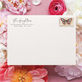 "Calligraphy Address Stamp | Self Inking Return Address Stamp" - Address Stamps in black by Samantha Malvey