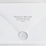 "Vintage Print Custom Address Stamp | Wood Handle Stamp" - Address Stamps in multicolorassorted-colors by Sara Luke