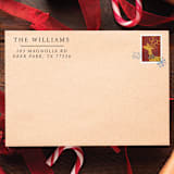 "Holiday Classic Address Stamp | Self Inking Return Address Stamp" - Address Stamps in black by Samantha Malvey