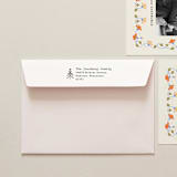"SELF INKING Holiday Address Stamp No. 7" - Address Stamps in gray by Tara Grangroth