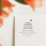 "Just Married Stamp - Wedding Car Address Stamp | Wood Handle Stamp" - Address Stamps in multicolorassorted-colors by Sara Luke