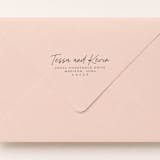 "Two Names Stamp - Couples Script Address Stamp | Wood Handle Stamp" - Address Stamps in multicolorassorted-colors by Sara Luke