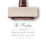 "Custom Calligraphy Address Stamp | Return Address Stamp | Wooden Rubber Stamp" - Address Stamps in multicolorassorted-colors by Alyssa Cook