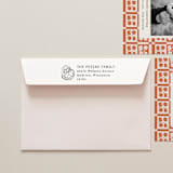 "SELF INKING Holiday Address Stamp No. 4" - Address Stamps in gray by Tara Grangroth