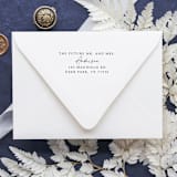 "Future Mr. Mrs. Stamp | Self Inking Return Address Stamp" - Address Stamps in black by Samantha Malvey