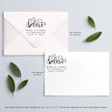 "Custom Believe Holiday Address Stamp | Self-Inking | Black Ink" - Address Stamps in black by Casey Harp