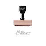"Future Mr and Mrs Monogram Crest Address Stamp" - Address Stamps in multicolorassorted-colors by Paper Sushi