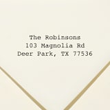 "Minimalist Address Stamp | Self Inking Address Stamp" - Address Stamps in black by Samantha Malvey