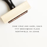 "Modern Return Address Stamp | Wood Handle Stamp" - Address Stamps in multicolor by Sara Luke