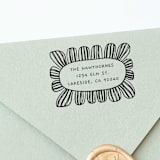 "Hand Drawn Return Address Stamp | Customizable Stamp for Envelopes" - Address Stamps in multicolorassorted-colors by Alyssa Cook