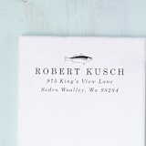"Fresh Catch Stamp - Vintage Fish Address Stamp | Wood Handle Stamp" - Address Stamps in multicolorassorted-colors by Sara Luke