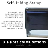 "Formal script Custom Address Stamp | Self Inking" - Address Stamps in black by Sara Luke