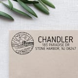 "Custom New Jersey Address Stamp | Self-Inking | Black Ink" - Address Stamps in black by Casey Harp