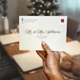 "Bow Cocktail Address Stamp | Self Inking Return Address Stamp" - Address Stamps in black by Samantha Malvey