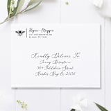 "Honey Bee Return Address Stamp, Rectangle Self Inking" - Address Stamps in black by Port of Reverie