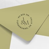 "Round Monogram Address Stamp" - Address Stamps in multicolorassorted-colors by Paper Sushi