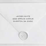 "Simple 3 Line Self-Inking Return Address Stamp - Minimalistic Design" - Address Stamps in black by Sara Luke