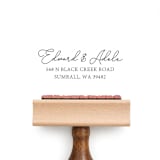 "Modern Calligraphy Stamp | Wood Handle Stamp" - Address Stamps in multicolorassorted-colors by Sara Luke