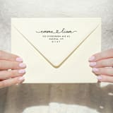 "Custom Heart Names Address Stamp | Self Inking Return Address Stamp" - Address Stamps in black by Samantha Malvey