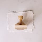 "Holiday Address Stamp No. 9" - Address Stamps in gray by Tara Grangroth