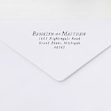 "Vintage Print Custom Address Stamp | Self Inking" - Address Stamps in black by Sara Luke