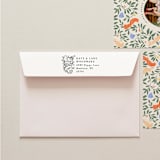 "Holiday Address Stamp No. 16" - Address Stamps in black by Tara Grangroth