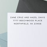 "Modern Return Address Stamp | Self-Inking Stamp" - Address Stamps in multicolor by Sara Luke