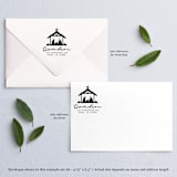 "Custom Christmas Nativity Address Stamp | Self-Inking | Black Ink" - Address Stamps in black by Casey Harp