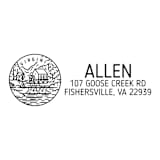 "Custom Virginia Address Stamp | Self-Inking | Black Ink" - Address Stamps in black by Casey Harp