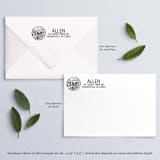 "Custom Virginia Address Stamp | Self-Inking | Black Ink" - Address Stamps in black by Casey Harp