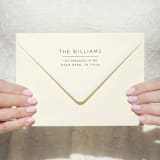 "Modern Address Stamp | Self Inking Return Address Stamp" - Address Stamps in black by Samantha Malvey