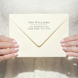 "Modern Classic Address Stamp | Self Inking Return Address Stamp" - Address Stamps in black by Samantha Malvey