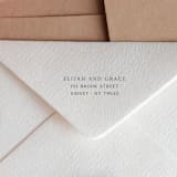 "Simple 3 Line Self-Inking Return Address Stamp - Minimalistic Design" - Address Stamps in black by Sara Luke