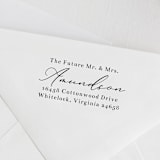 "Custom Address Stamp | Future Mr. and Mrs. | Self Inking Stamp" - Address Stamps in black by Sara Luke